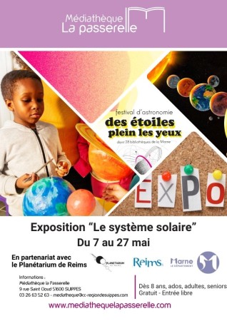 Le système solaire, exposition Planétarium de Reims