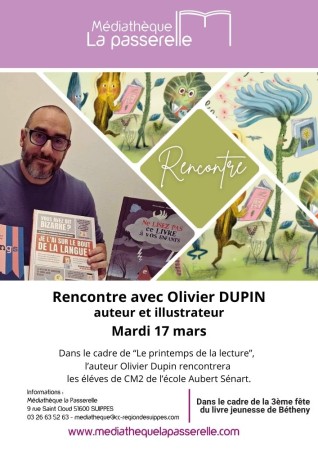 Rencontre Olivier Dupin / École Aubert Sénart