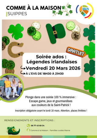 Espace jeunesse : Soirée ados - Légendes irlandaises