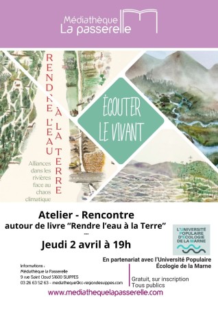 Atelier - Rencontre autour du livre "Rendre l'eau à la Terre"