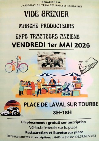 Vide grenier. Marché de producteurs.