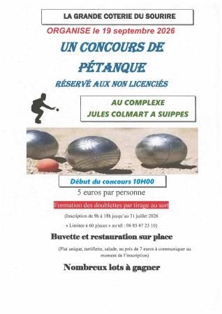 Concours de pétanque